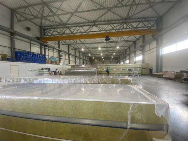 Сэндвич Панели 100мм МВУ (Минеральная вата) ПЭ (Полиэстэр) RAL 3005